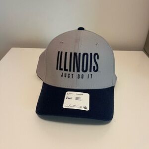 Nike Gray and Navy Illinois Cap